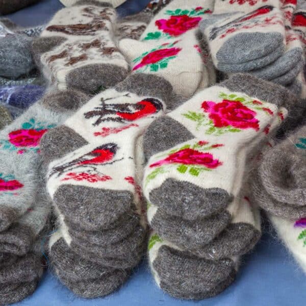 Chaussettes en laine de Russie